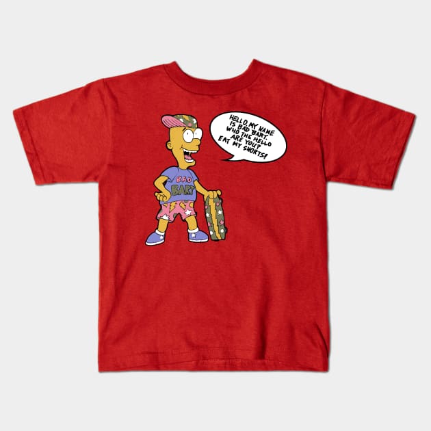 Bootleg Bart Kids T-Shirt by THRILLHO
